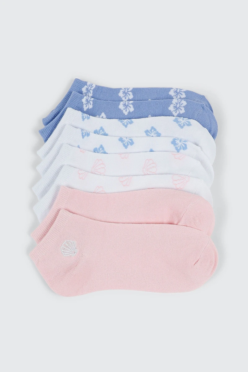 Floral Print Ankle Socks