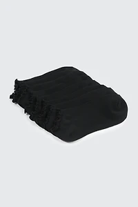 4-Pack Ankle Socks with Ruffled Edge