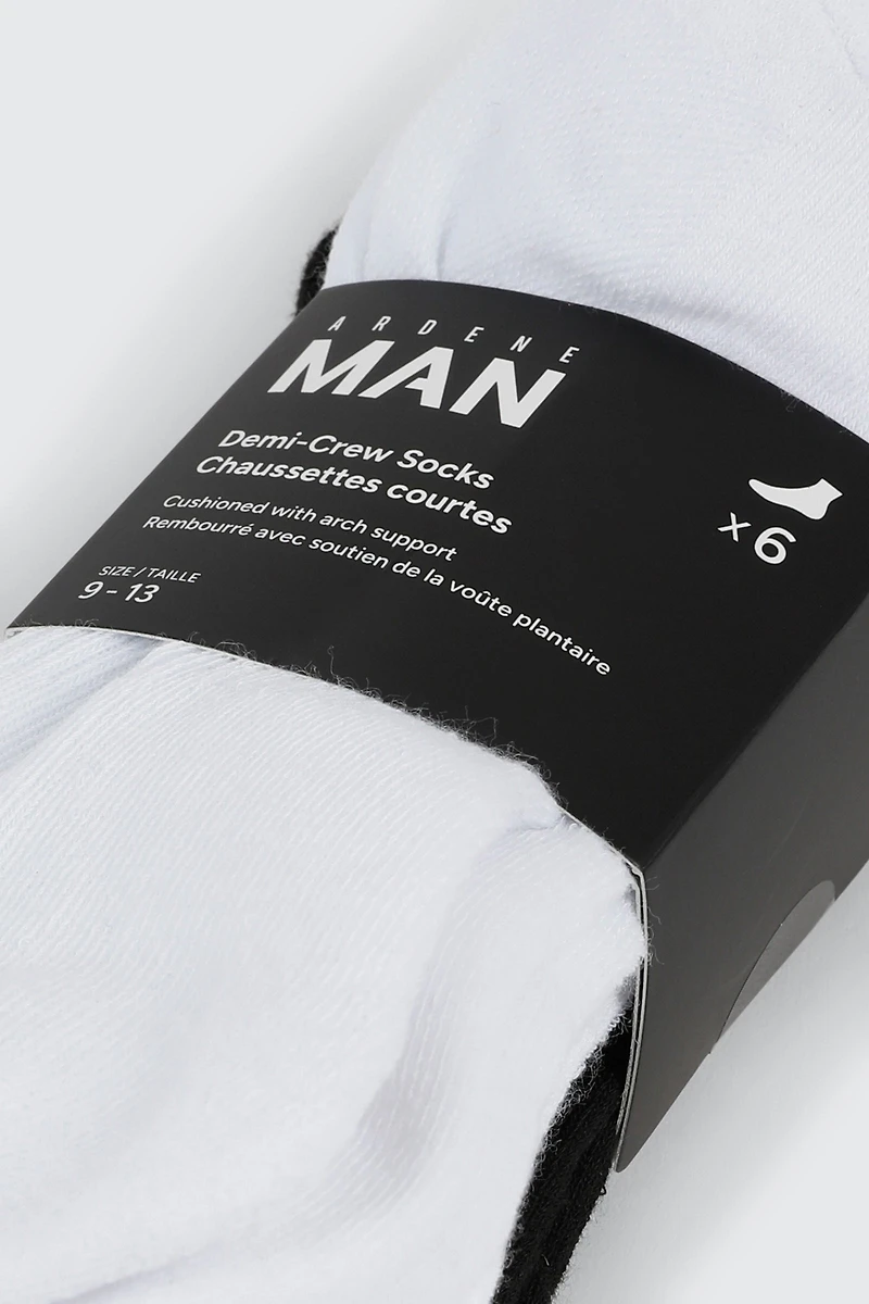 Lot de 6 paires de chaussettes courtes