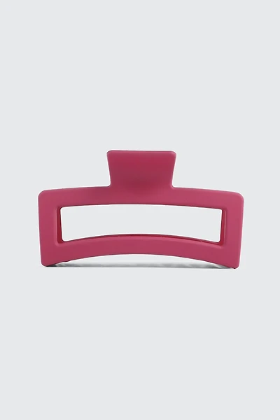 Grande pince à cheveux rectangulaire