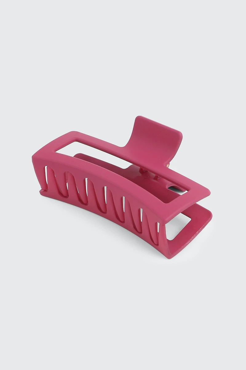 Grande pince à cheveux rectangulaire
