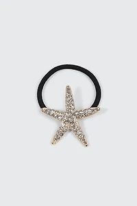 Starfish Charm Hair Tie