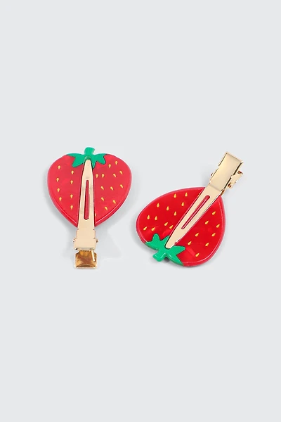 Duo de pinces sans plis fruits