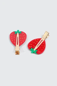 Duo de pinces sans plis fruits