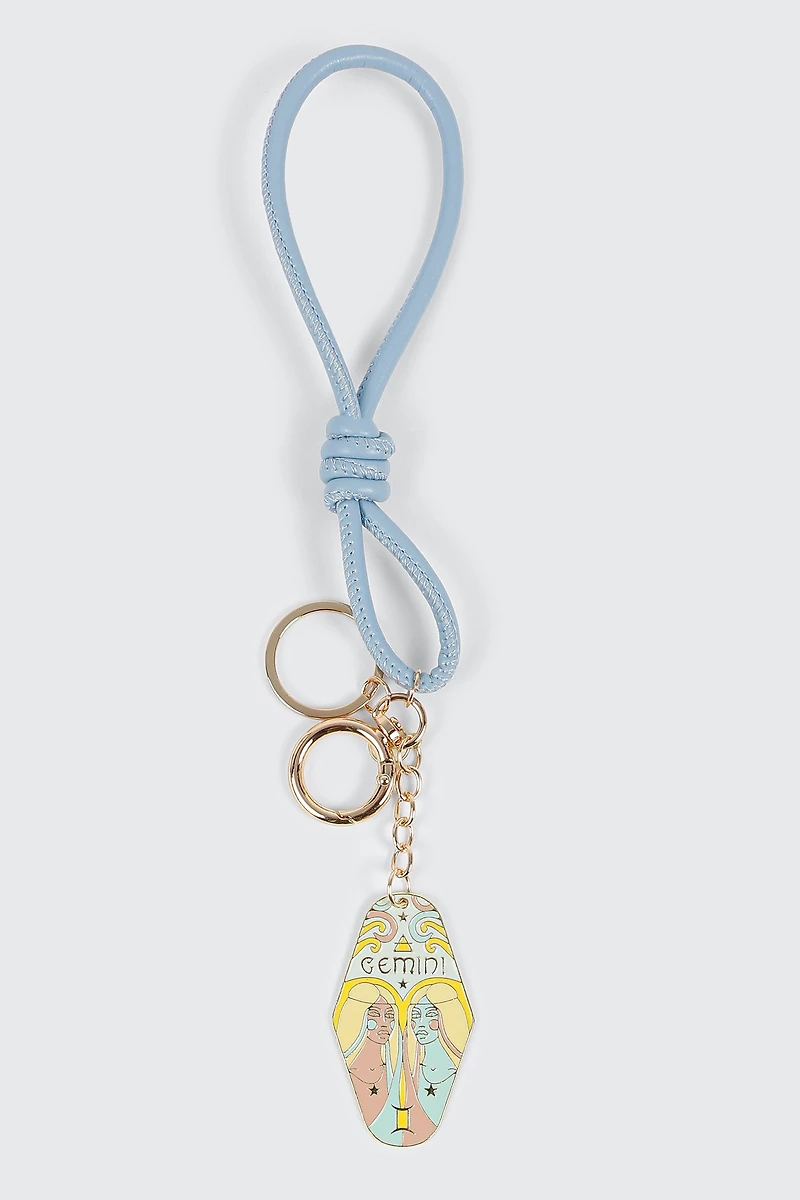 Gemini Zodiac Keychain