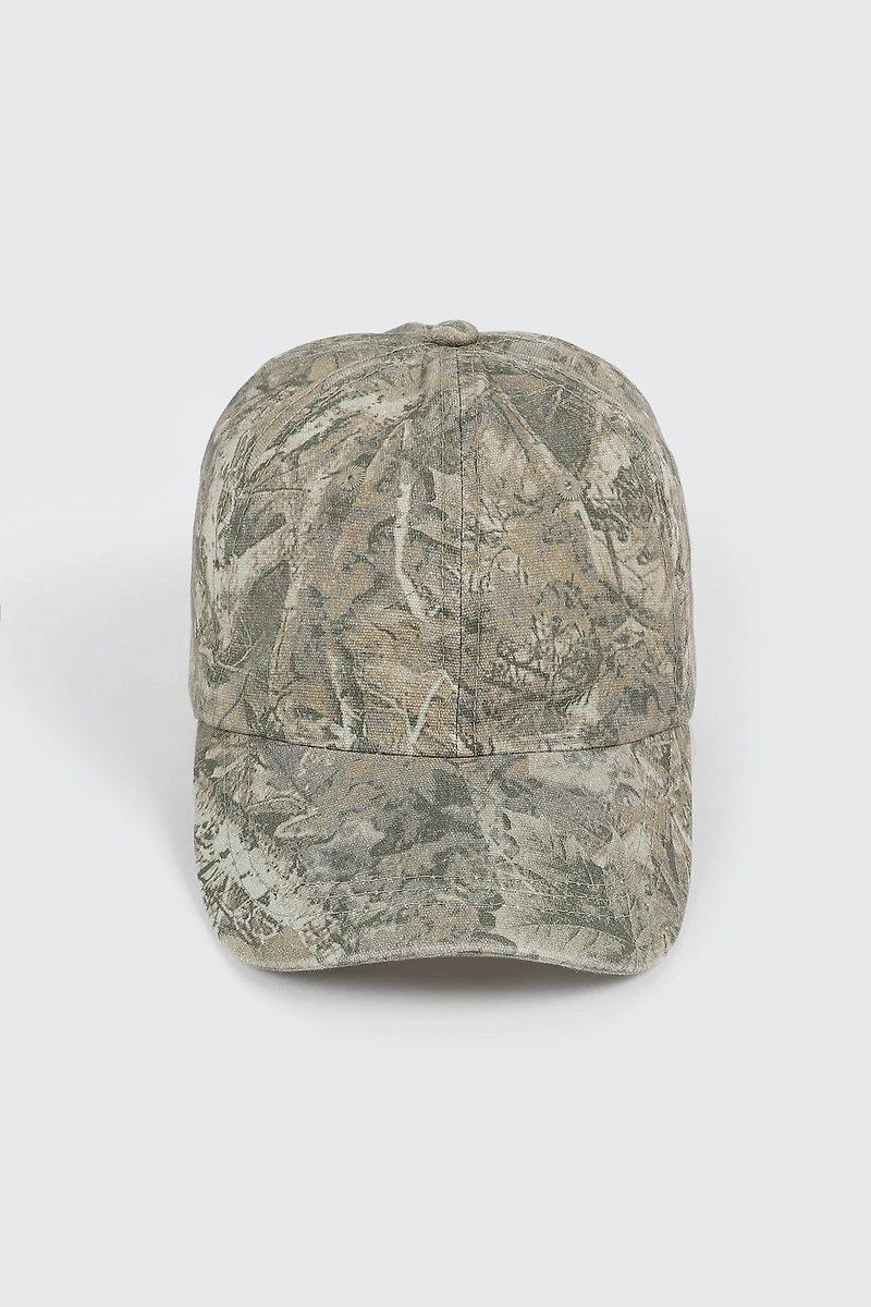 Casquette de baseball à imprimé camouflage