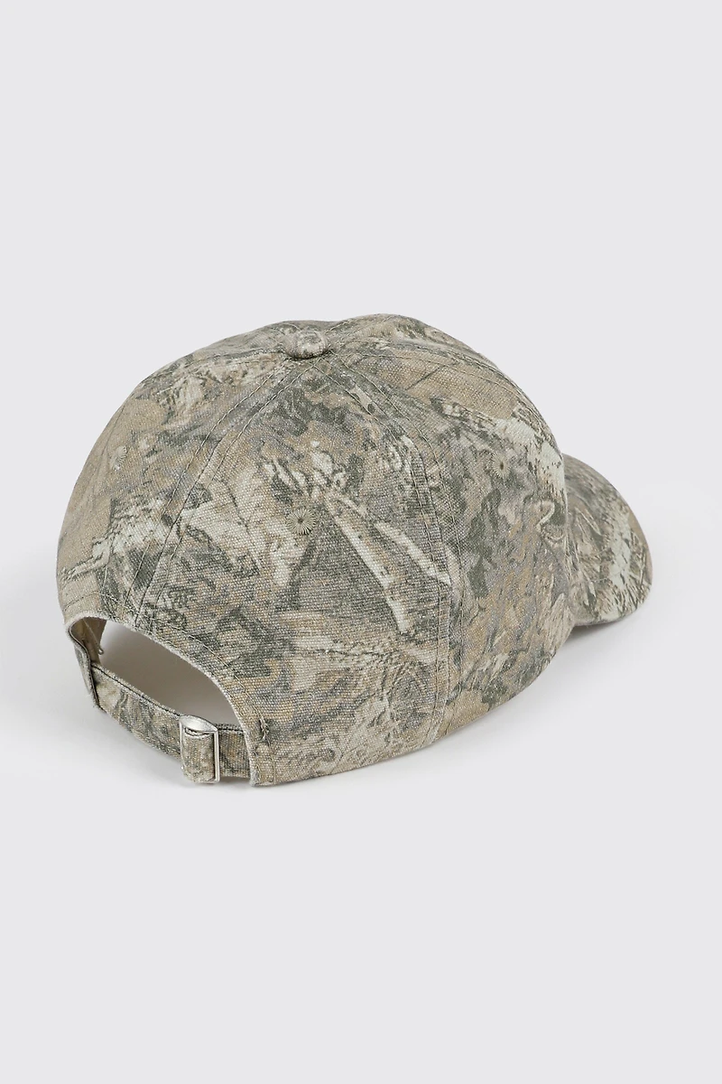 Casquette de baseball à imprimé camouflage