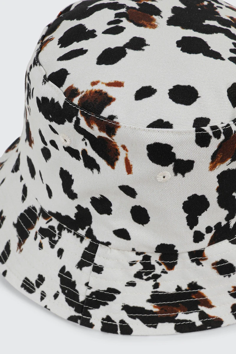 Cow Print Bucket Hat