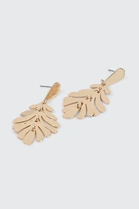 Palm Leaf Dangle Earrings