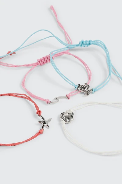 4-Piece Ankle Bracelets