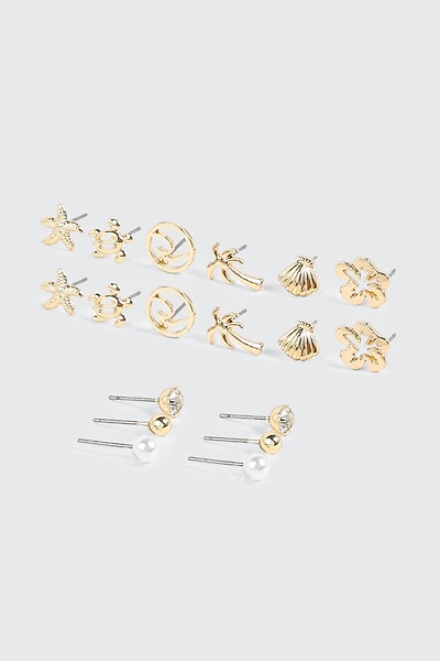Lot de boucles d'oreilles à tiges
