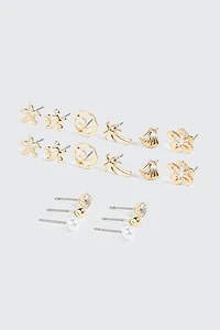 Lot de boucles d'oreilles à tiges