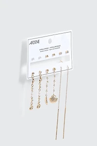Lot de 6 paires de boucles d’oreilles à perles