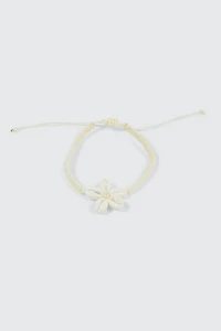 Floral Shell Anklet