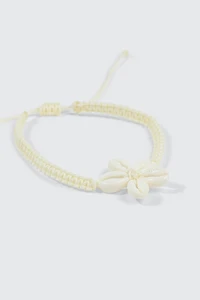 Floral Shell Anklet