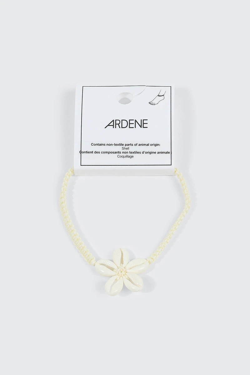 Floral Shell Anklet