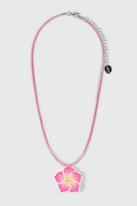 Hibiscus Pendant Necklace