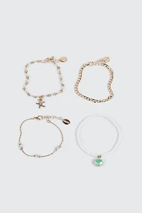 4-Pack Stackable Bracelets