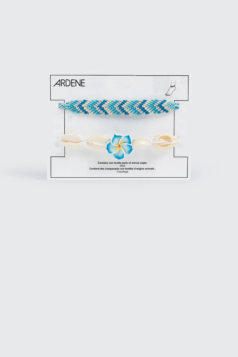 2-pack Shell Anklets