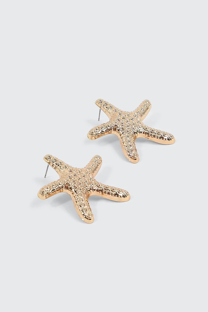 Boucles d'oreilles étoile de mer