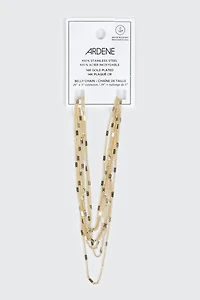 14k Gold plated 2 Row Belly Chain