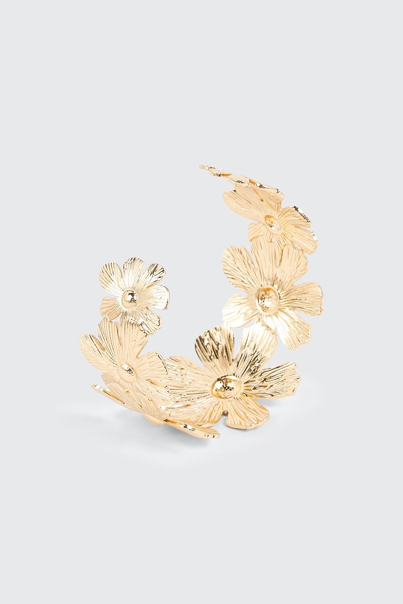 Floral Cuff Bracelet