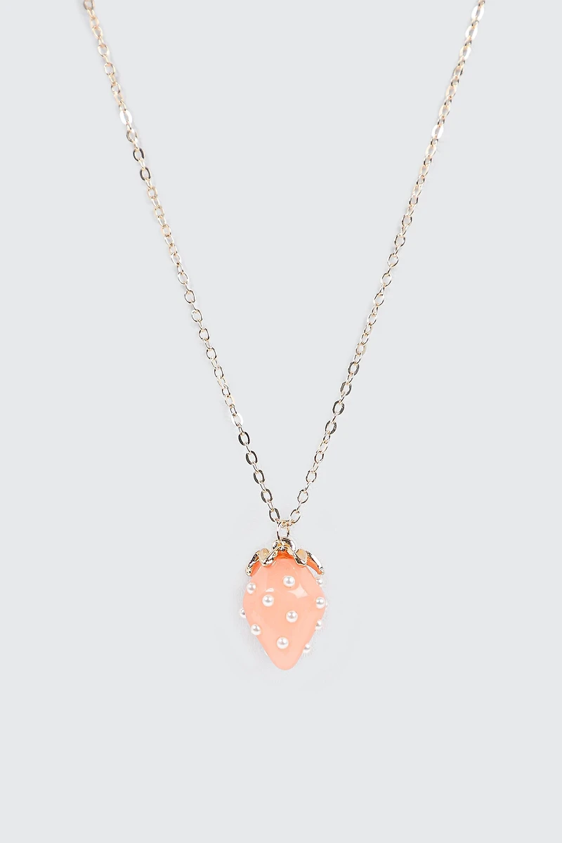 Strawberry Pendant Necklace