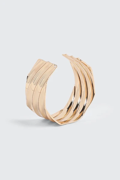 Bracelet manchette torsadé