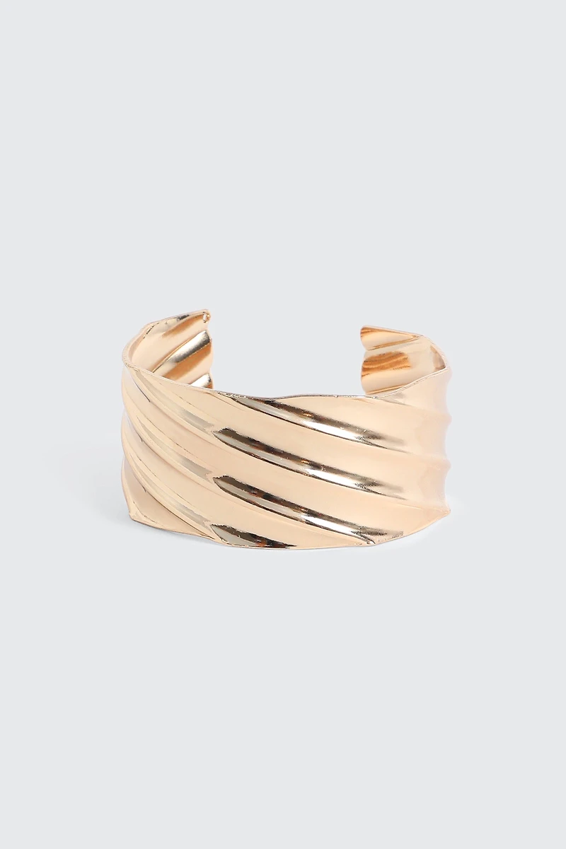 Bracelet manchette torsadé