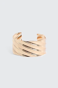 Bracelet manchette torsadé