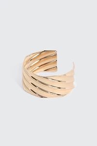 Bracelet manchette torsadé