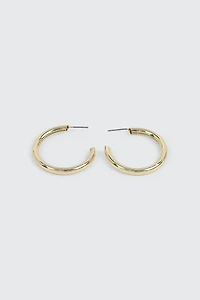 14K Gold Plated Tubular Hoops