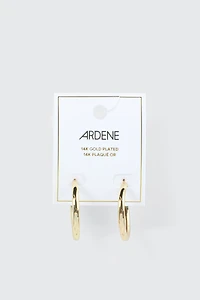 14K Gold Plated Tubular Hoops