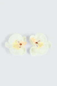 Lot de 2 pinces à fleurs orchidée