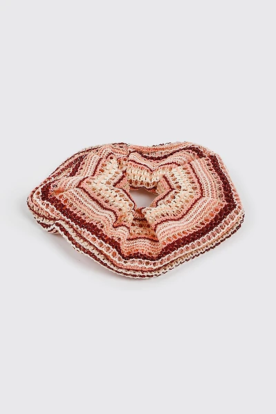 Chouchou rayé en crochet