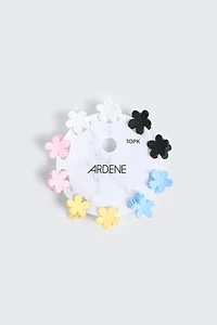 10-Pack Mini Flower Hair Claws