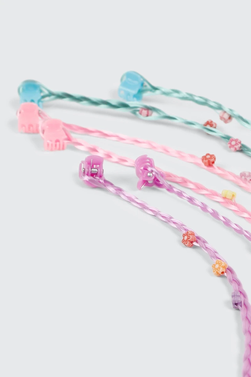 Floral Braided Hair Extensions