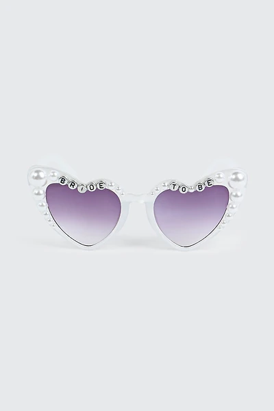 Bride To Be Heart Frame Sunglasses