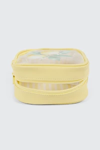 Lemon Print Cosmetic Bag