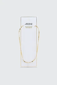 14K Gold Plated Flat Chain Necklace