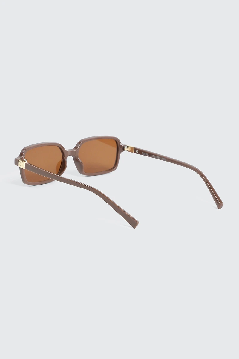 Slim Rectangular Sunglasses