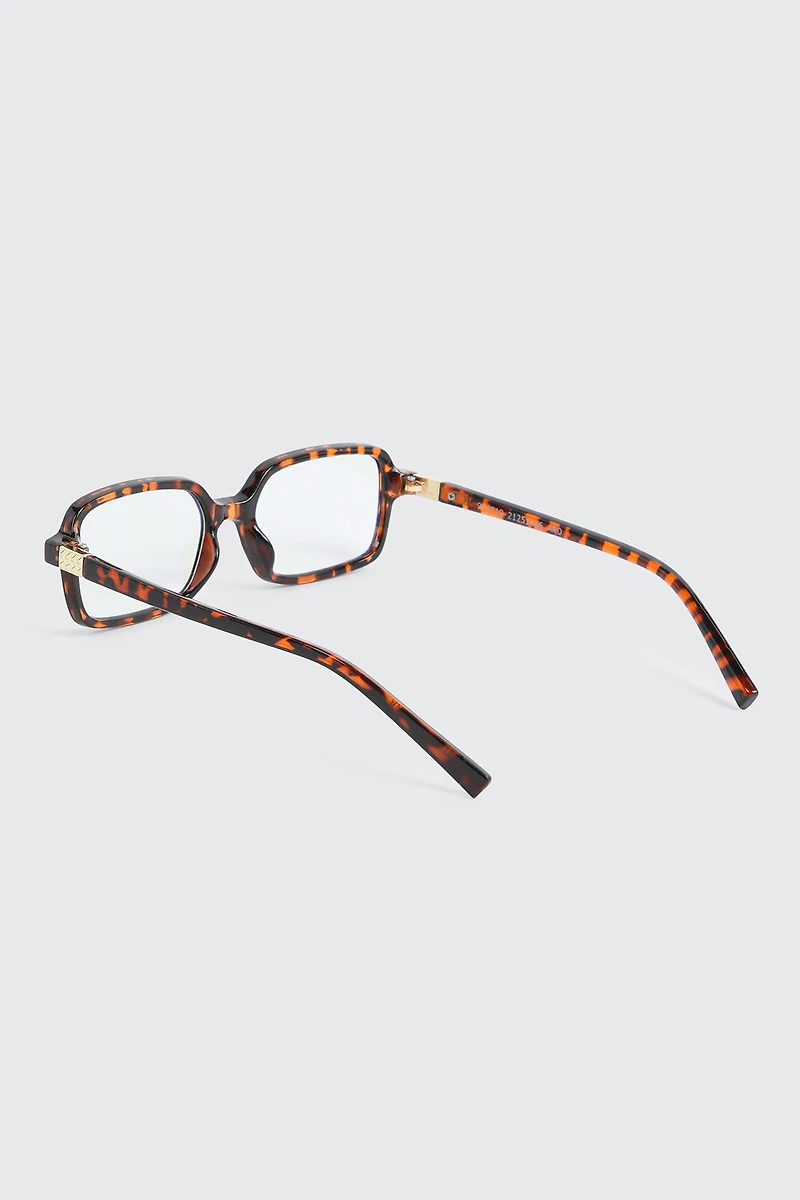 Lunettes de soleil rectangulaires fines