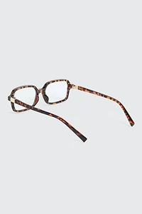 Lunettes de soleil rectangulaires fines