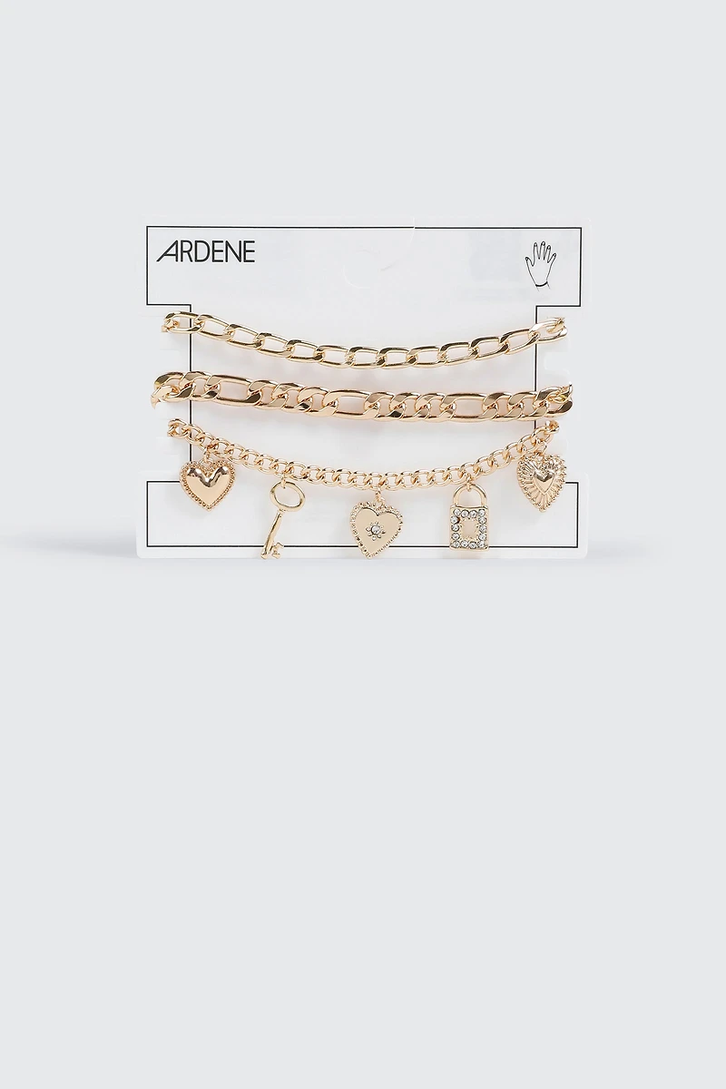 3 Pack Charm Bracelets