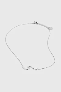 16 Inch Stainless Steel Wave Necklace