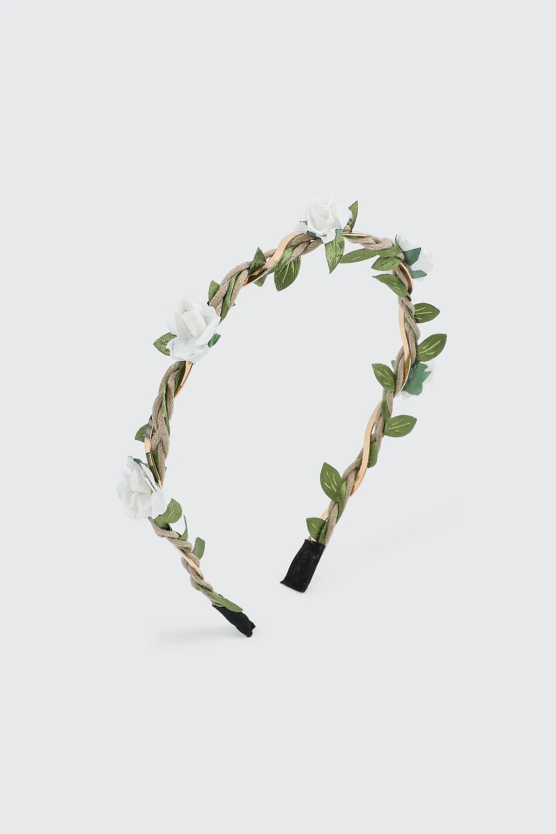 Braided Rose Headband