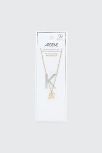 14K Gold Plated Stainless Steel Initial K Necklace