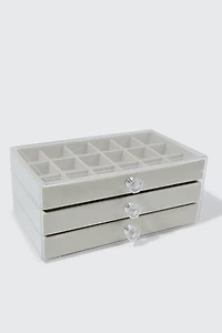 Boîte à bijoux 3 tiroirs