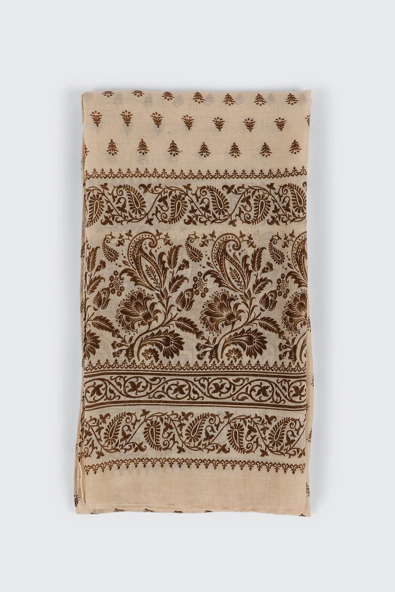 Paisley Border Scarf