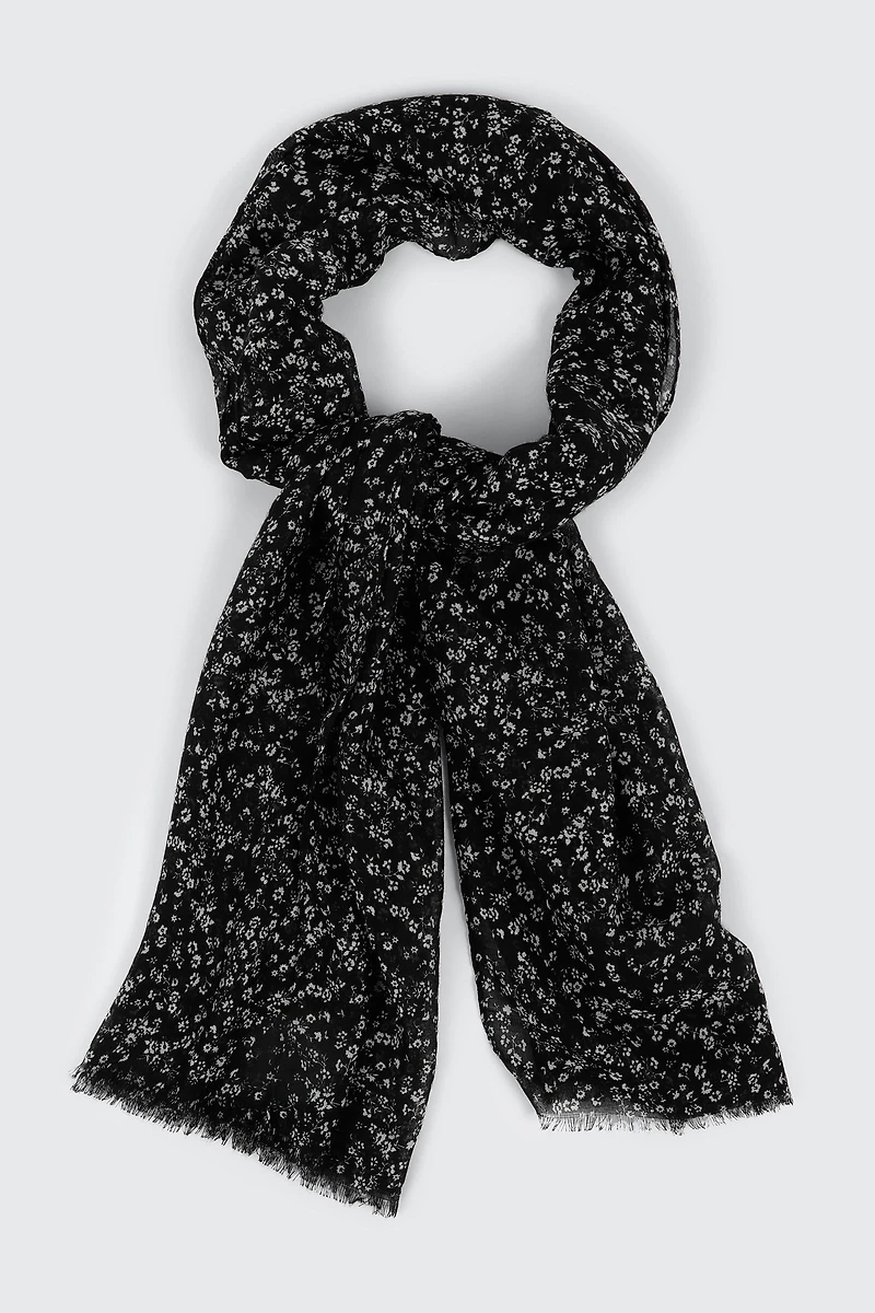 Ditsy Floral Print Scarf